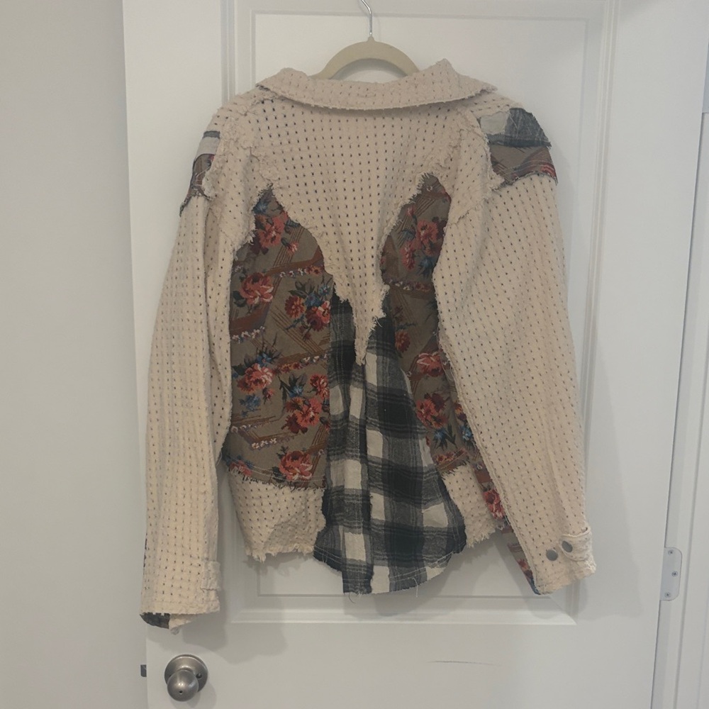 NWOT POL Multicolor Patchwork Jacket - Picture 3 of 3